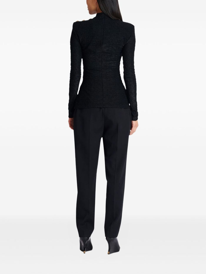 Balmain Sweaters Black Viscose