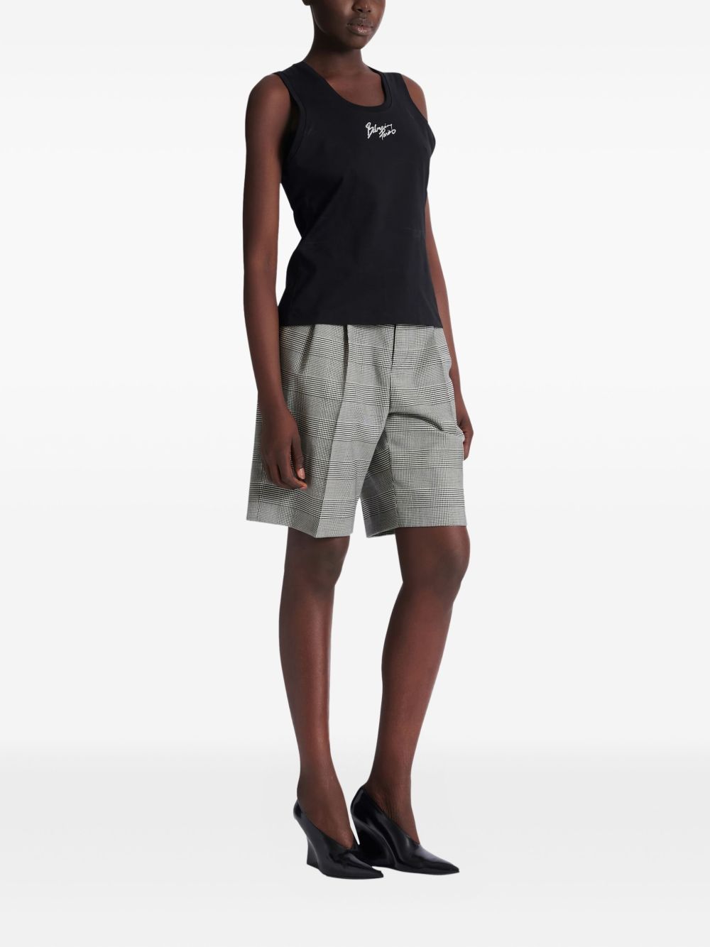Balmain Top Black Organic Cotton