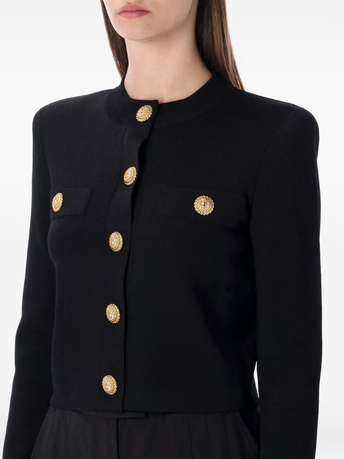 Balmain Sweaters Black Fabric