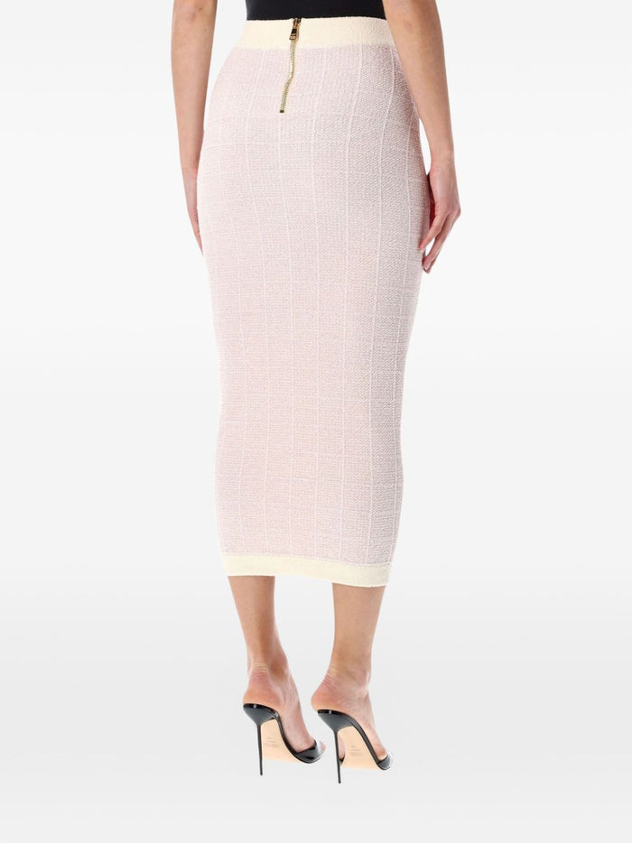 Balmain Skirts Pink Fabric