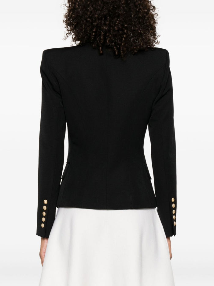 Balmain Jackets Black Virgin Wool