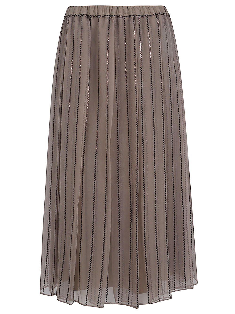 Brunello Cucinelli Skirts Beige Silk