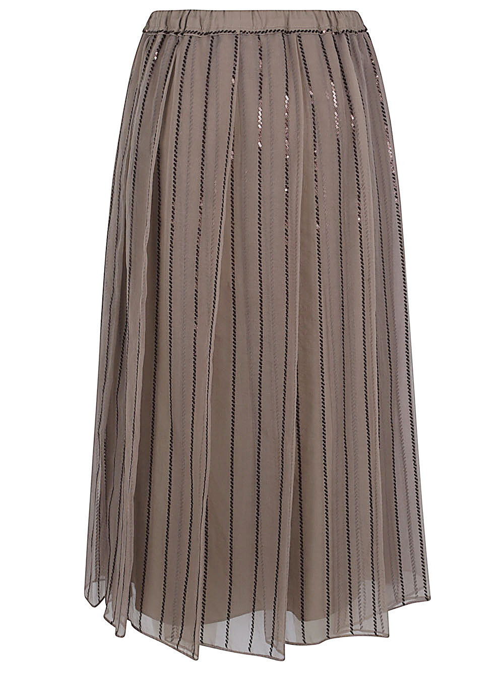 Brunello Cucinelli Skirts Beige Silk
