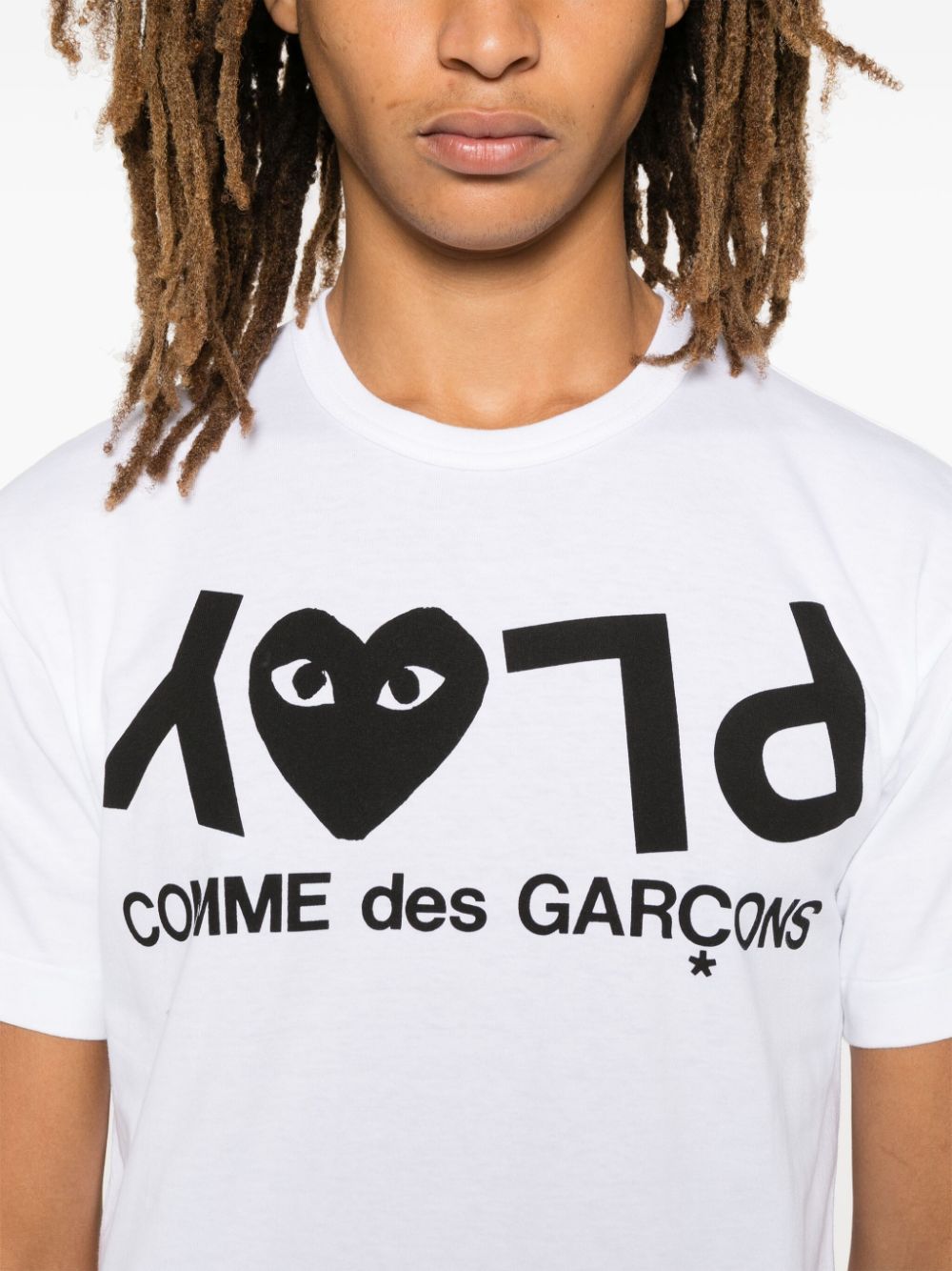 Comme des Garcons T-shirts and Polos White Natural (veg)->cotton100.0 %
