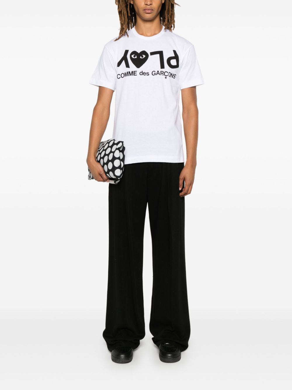 Comme des Garcons T-shirts and Polos White Natural (veg)->cotton100.0 %