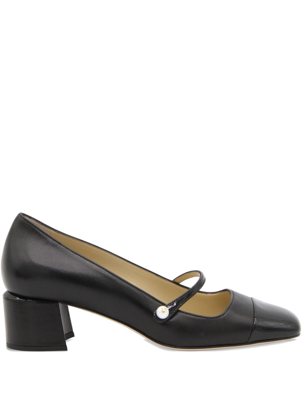 Jimmy Choo With Heel Black Leather Salpa Plastic Metal