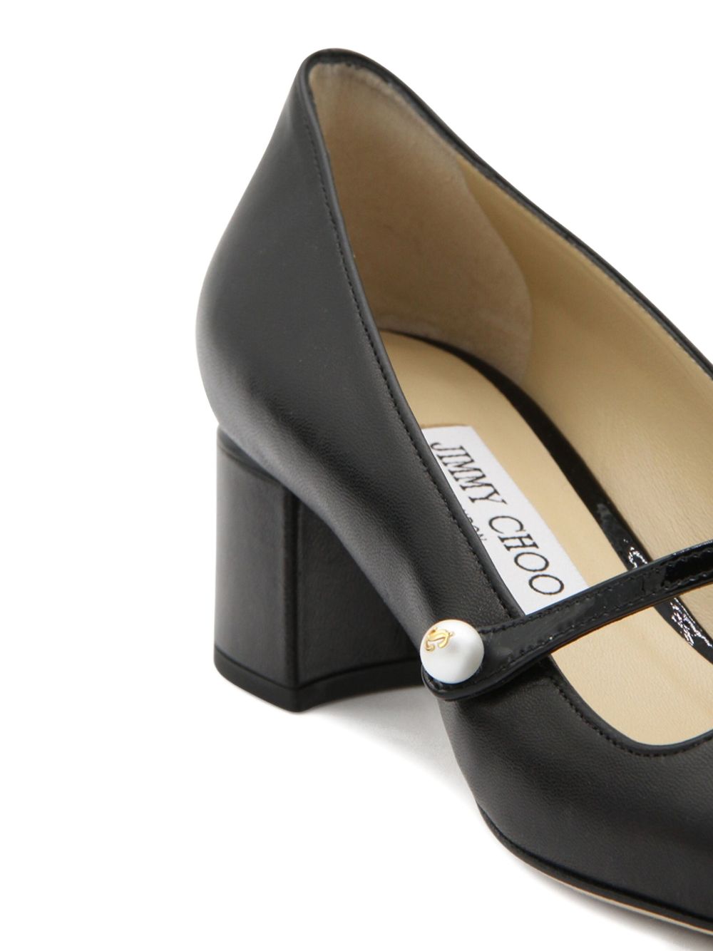Jimmy Choo With Heel Black Leather Salpa Plastic Metal