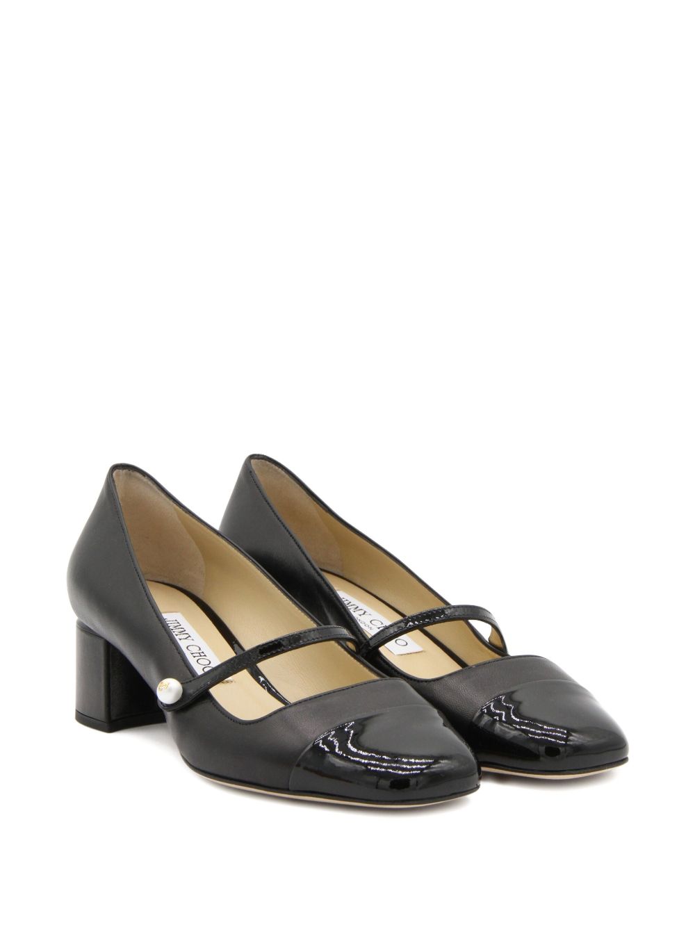 Jimmy Choo With Heel Black Leather Salpa Plastic Metal