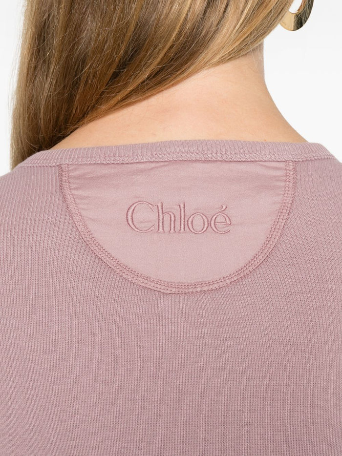 Chloè Sweaters Lilac Cotton