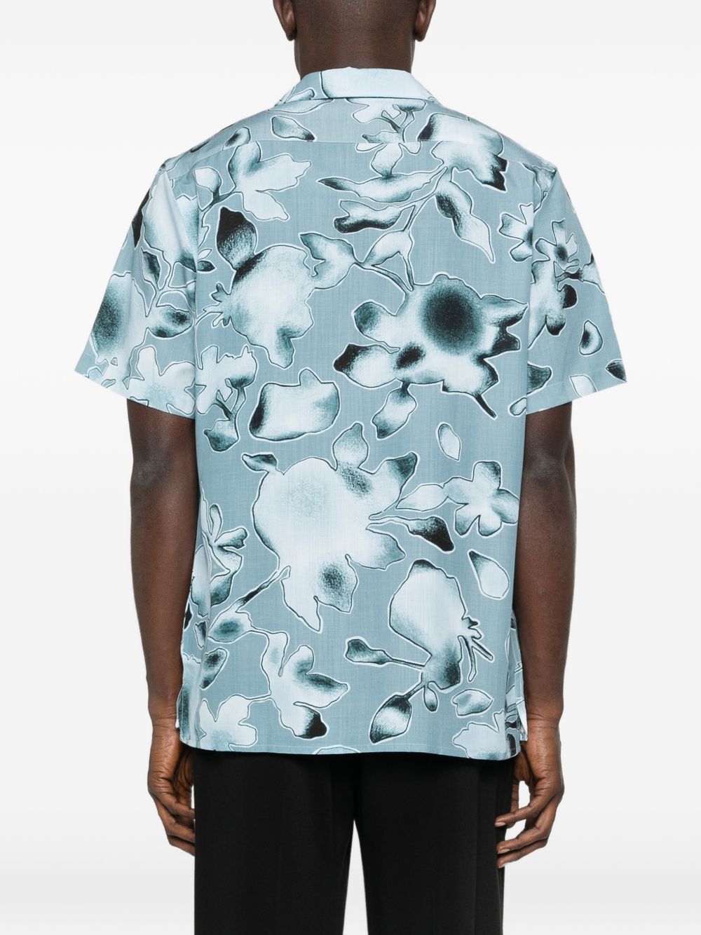 PS By Paul Smith Shirts Clear Blue Lyocell Cotton