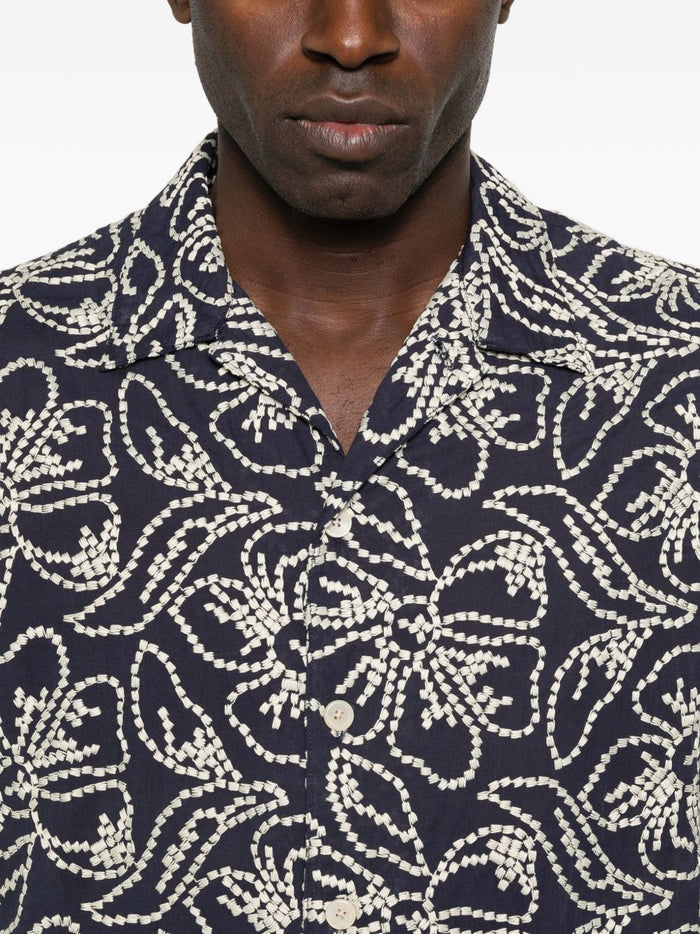 PS By Paul Smith Shirts Blue Polyester Cotton