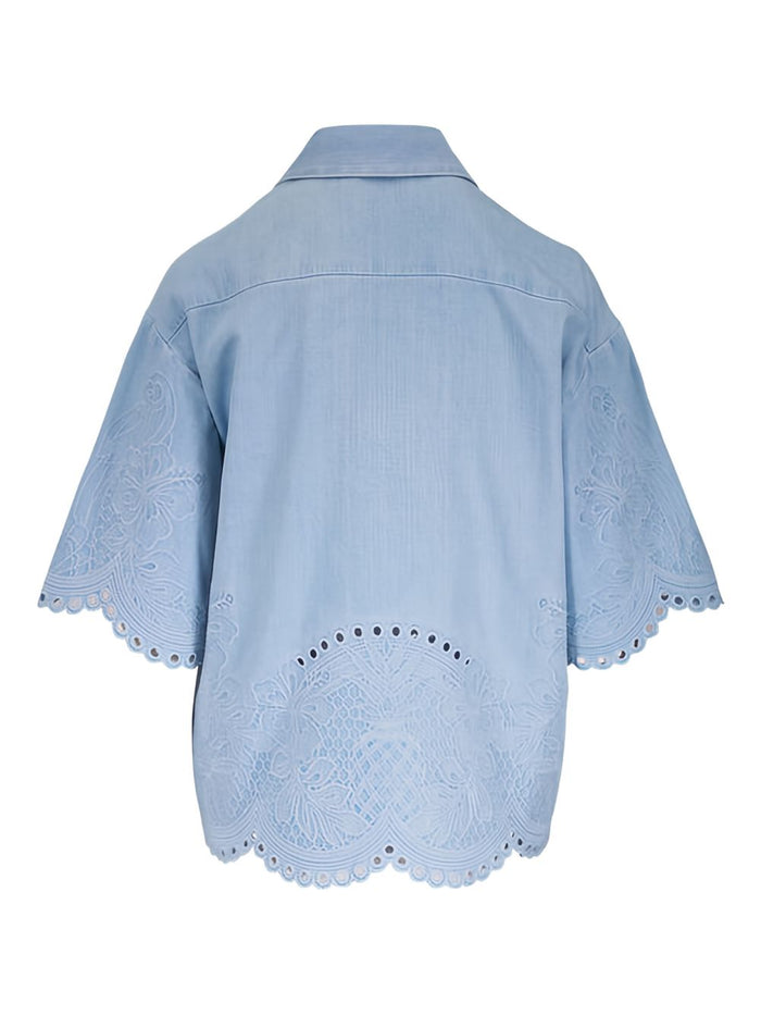 Zimmermann Shirts Clear Blue Cotton