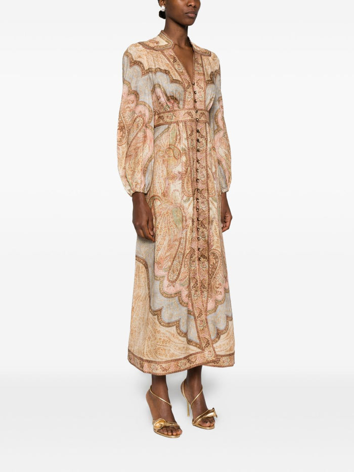 Zimmermann Dresses Beige Linen