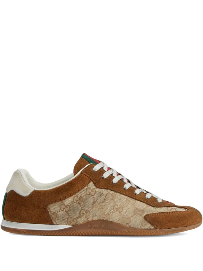 Gucci Sneakers Leather Brown Calf Skin