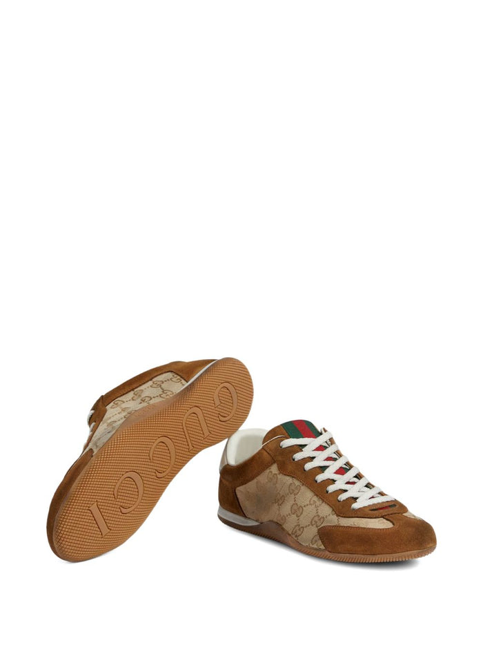 Gucci Sneakers Leather Brown Calf Skin