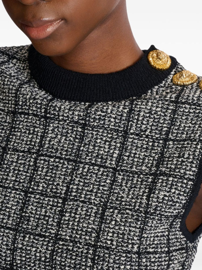 Balmain Top Black Cotton
