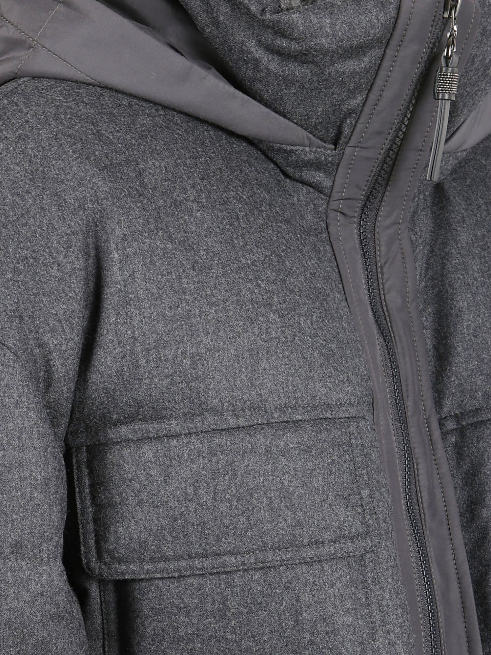 Brunello Cucinelli Coats Grigio Scuro Wool