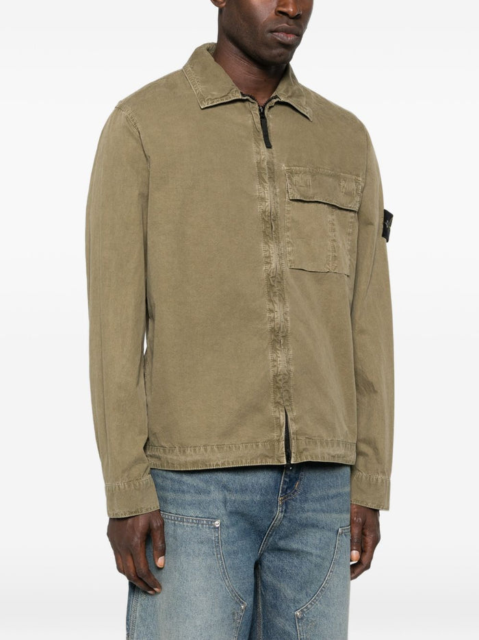 Stone Island Shirts Green Cotone