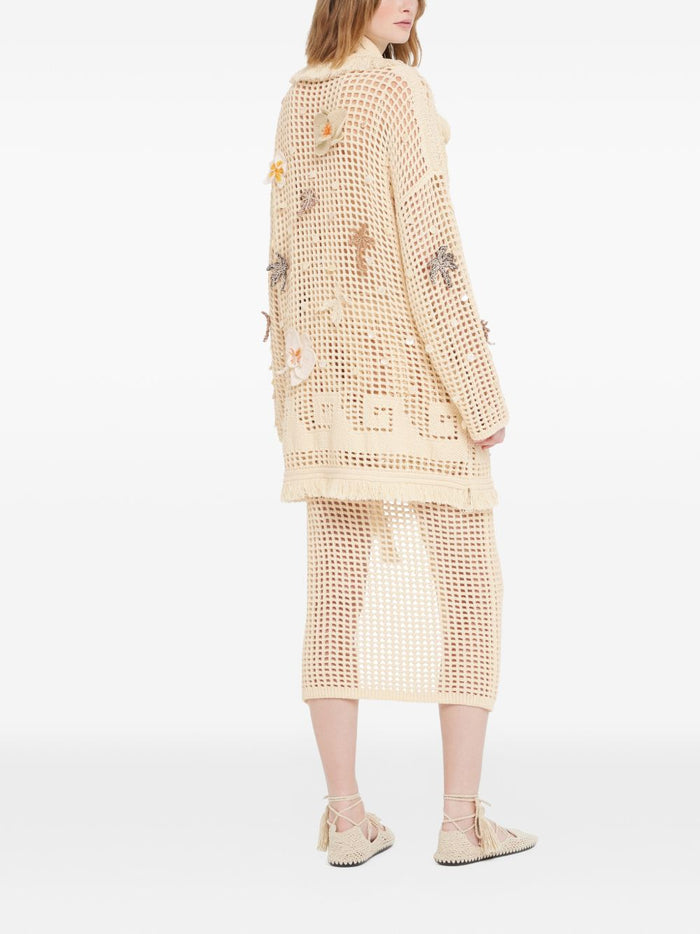 Alanui Sweaters Beige Cotton