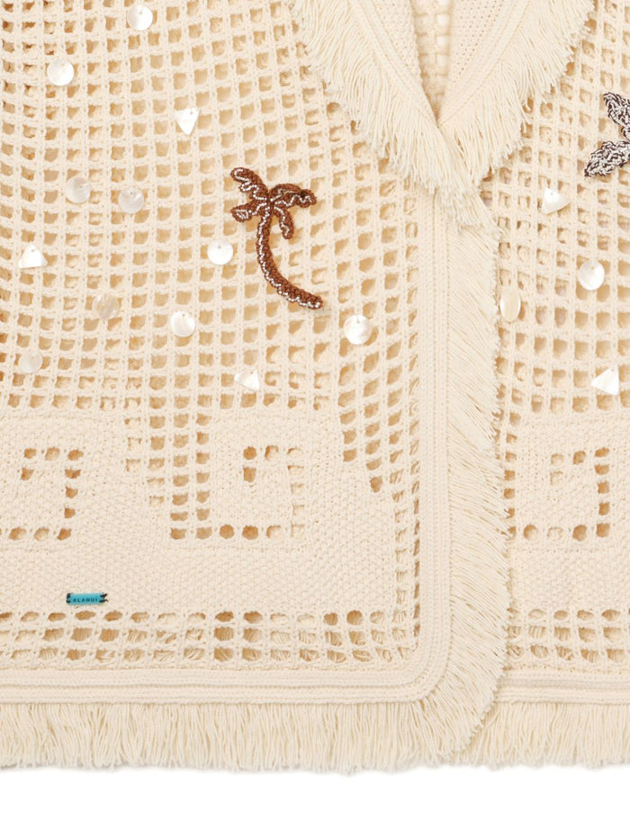 Alanui Sweaters Beige Cotton