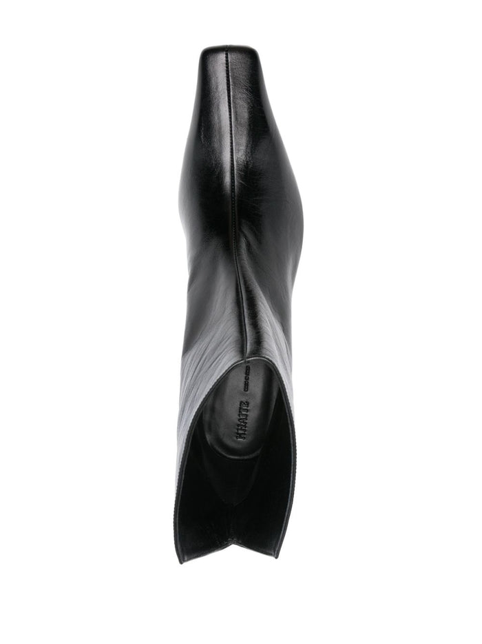 KHAITE Boots Black Patent Calf Leather