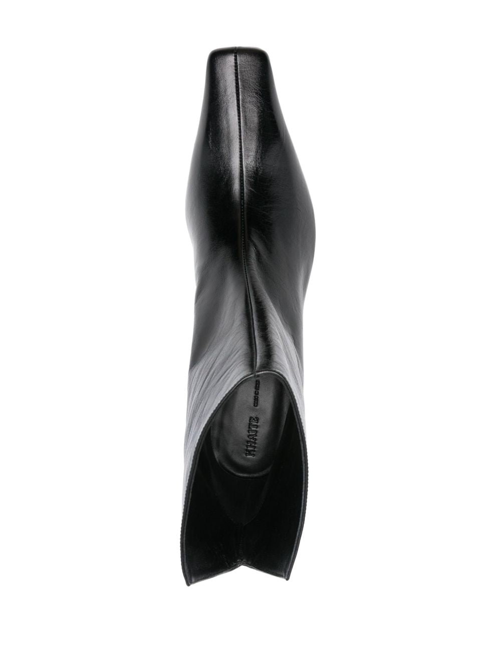 KHAITE Boots Black Patent Calf Leather