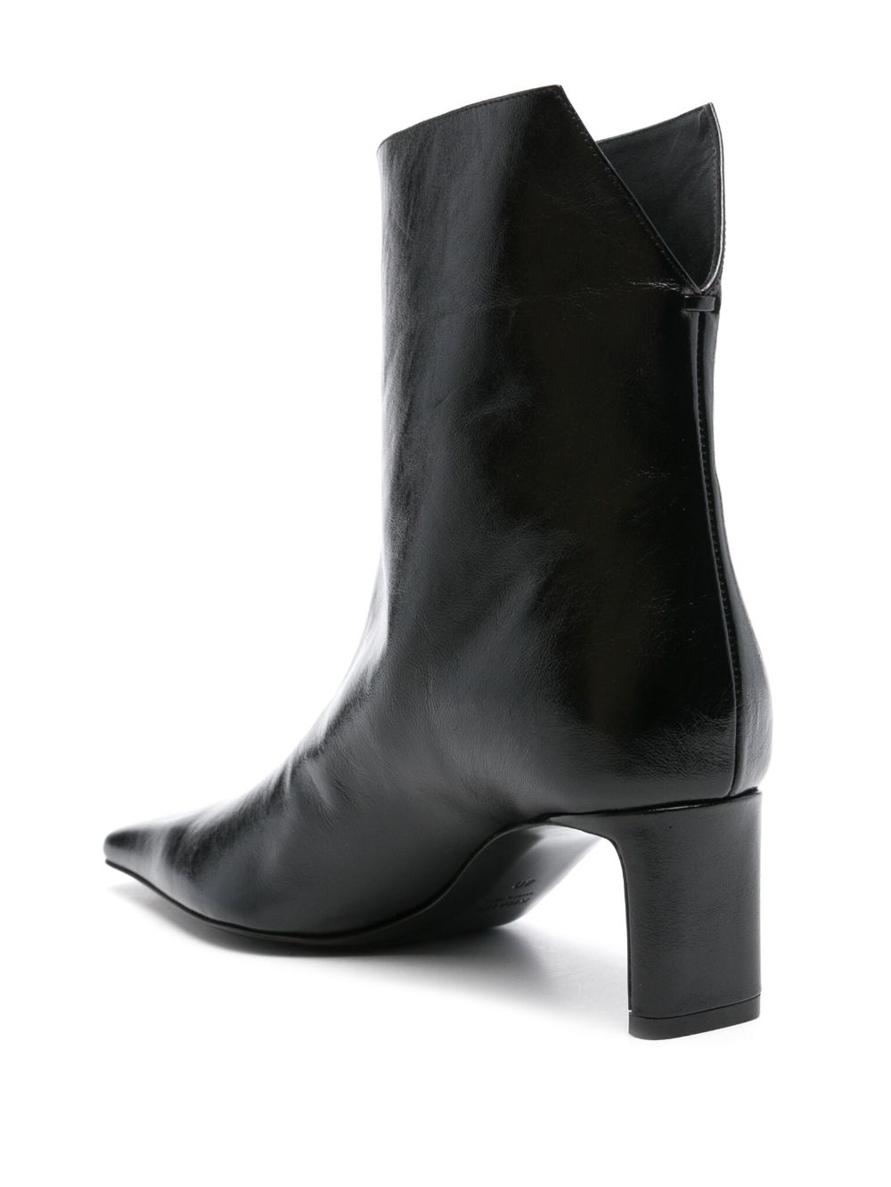 KHAITE Boots Black Patent Calf Leather