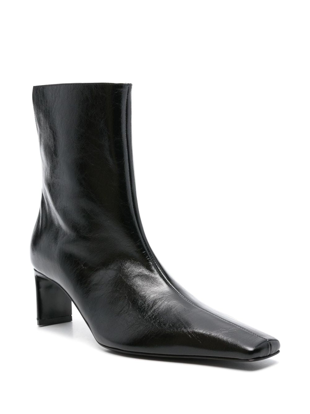 KHAITE Boots Black Patent Calf Leather