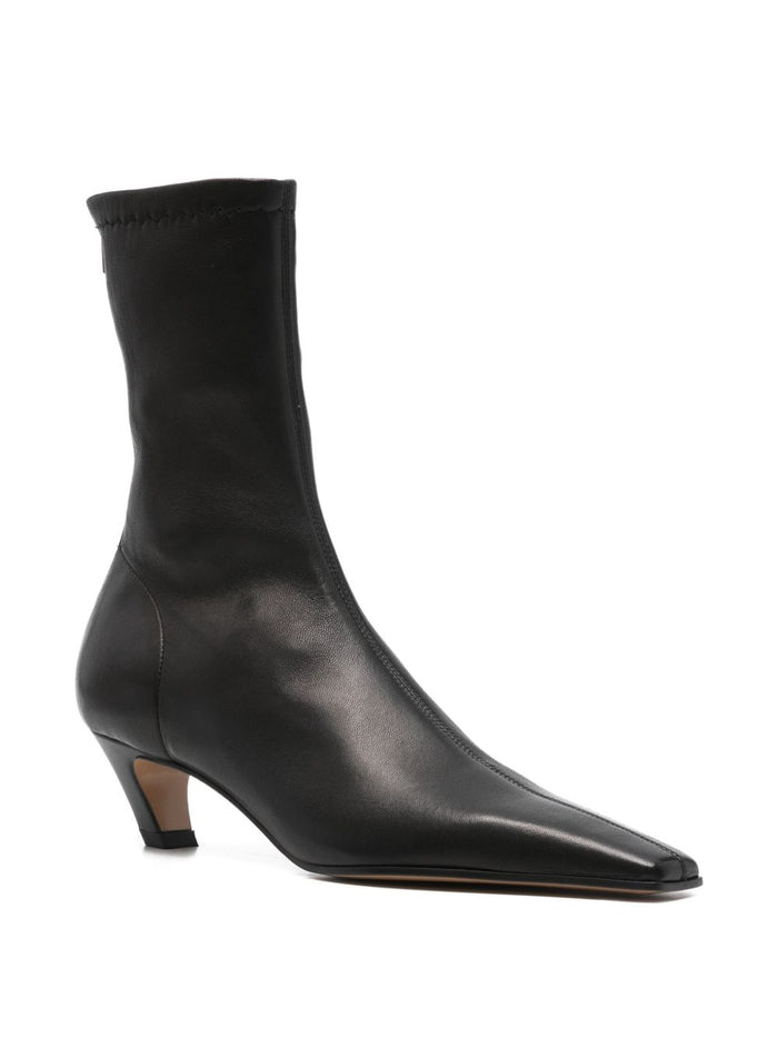 KHAITE Boots Black Calf Leather