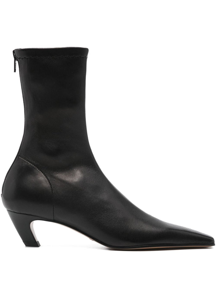 KHAITE Boots Black Calf Leather