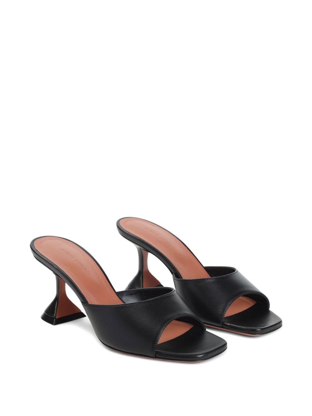 Amina Muaddi Sandals Black Lamb Leather