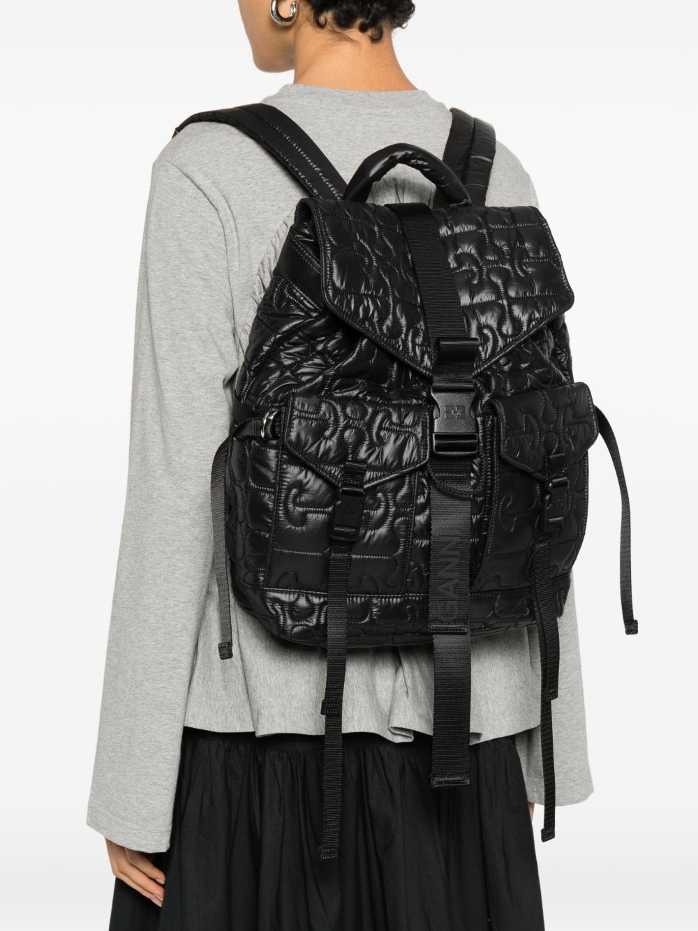 GANNI Bags Black Recycled Polyamide