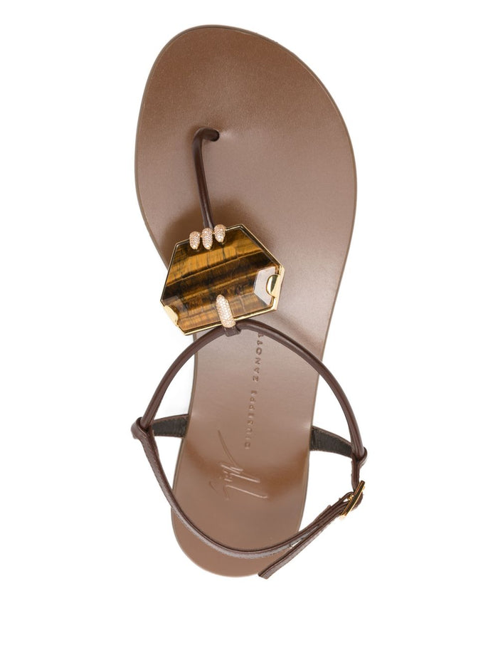 Giuseppe Zanotti Sandals Brown Leather