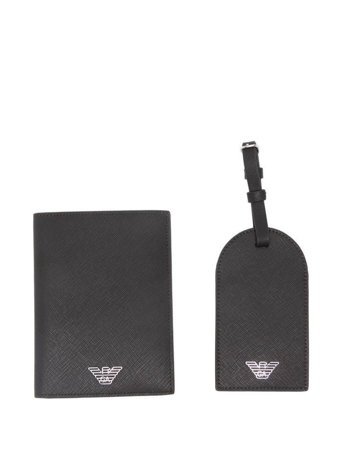 E.ARMANI EXCLUSIVE PRE Wallets Grey Polyurethane