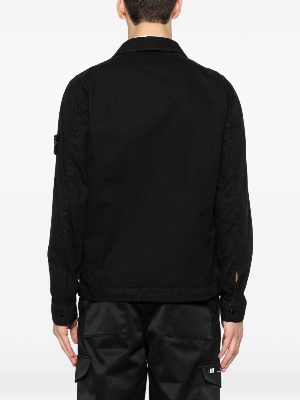 Stone Island Shirts Black Cotone