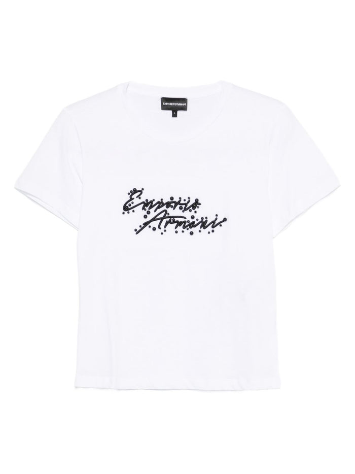 Emporio Armani T-shirts and Polos White Cotton