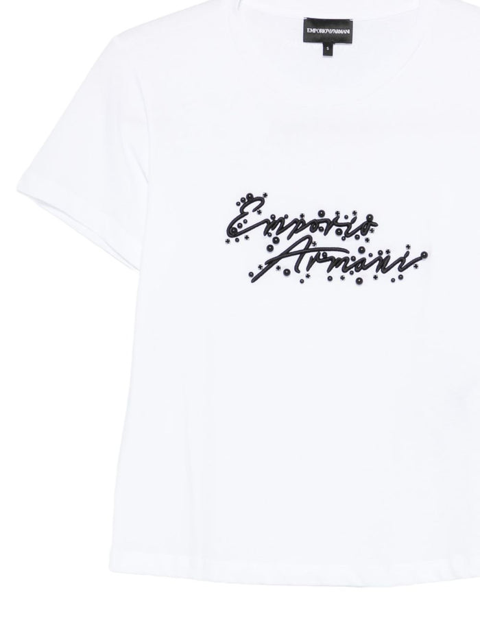 Emporio Armani T-shirts and Polos White Cotton