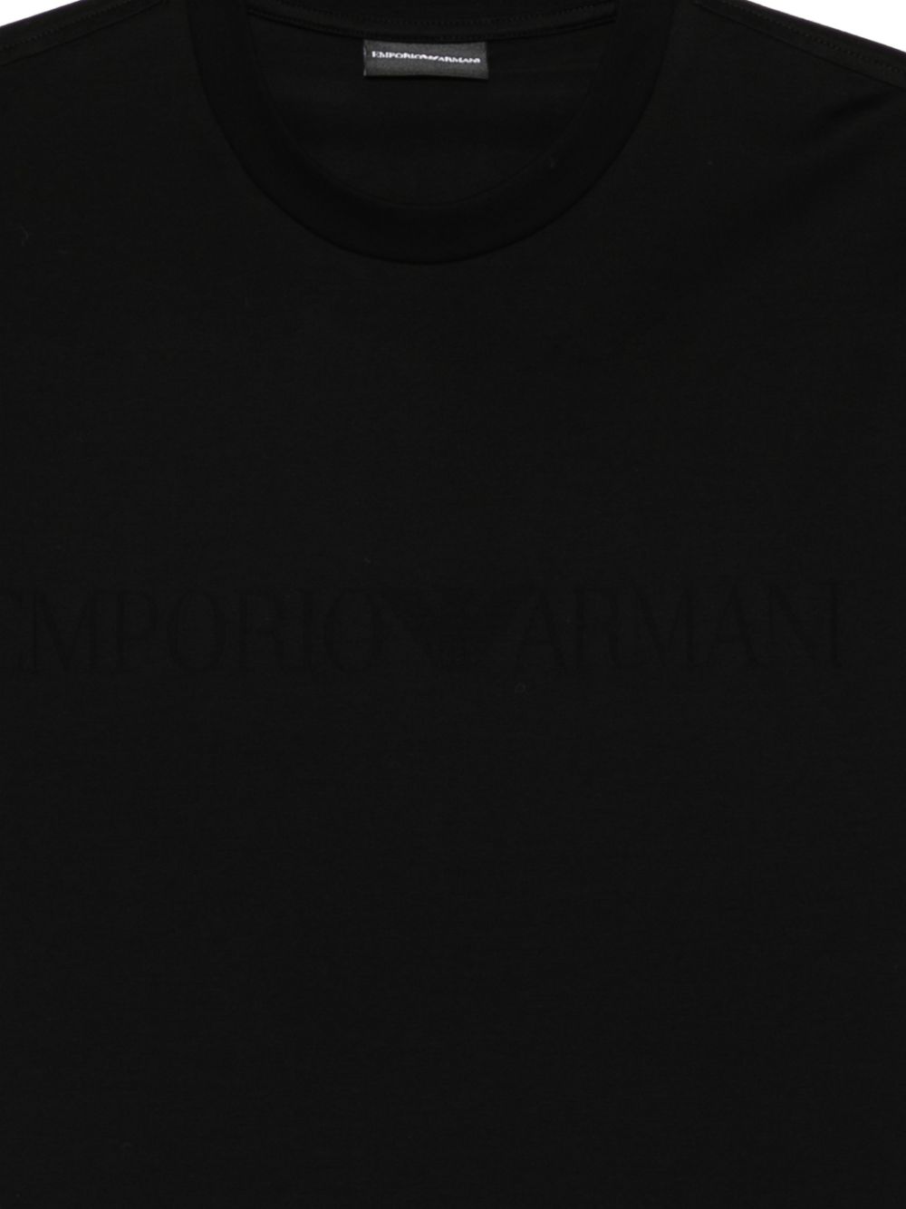 Emporio Armani T-shirts and Polos Black Cotton