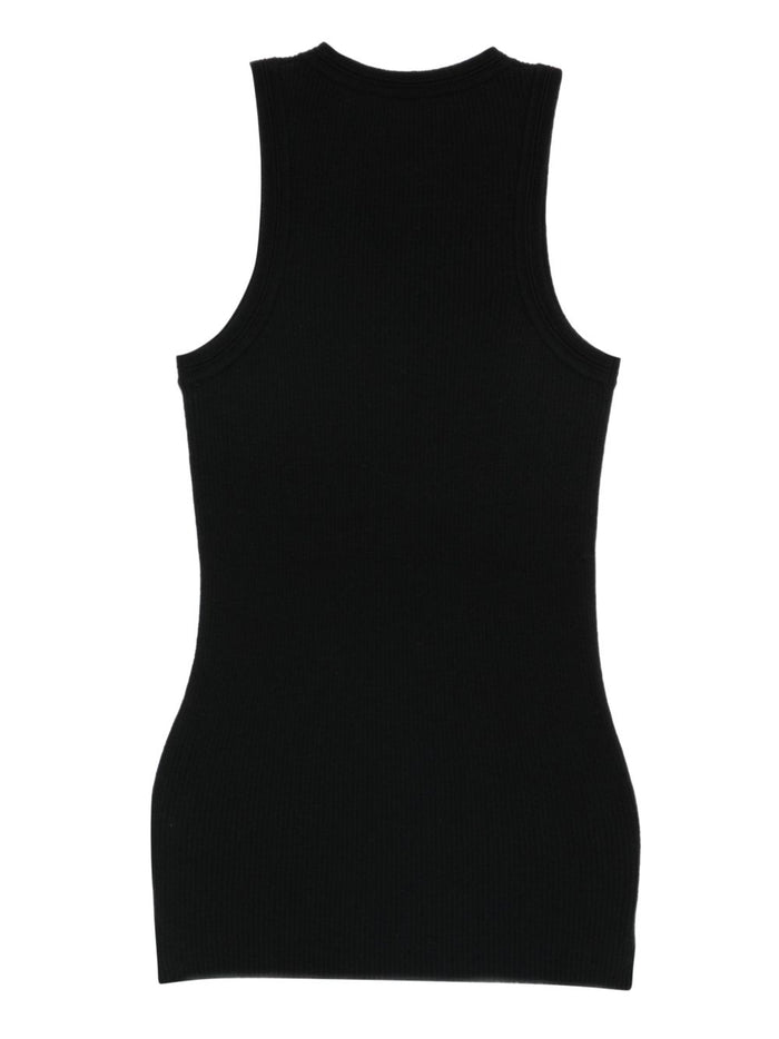 LISA YANG Top Black Cotton Cashmere