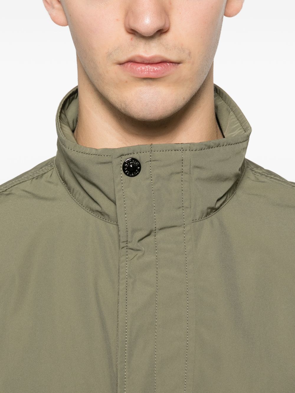 Stone Island Coats Green Poliestere