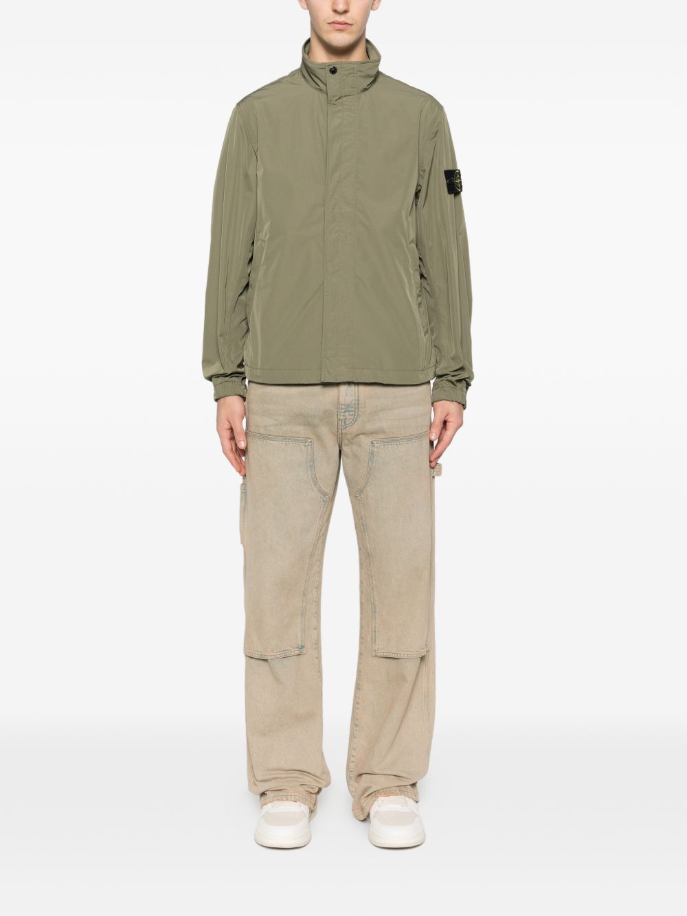 Stone Island Coats Green Poliestere