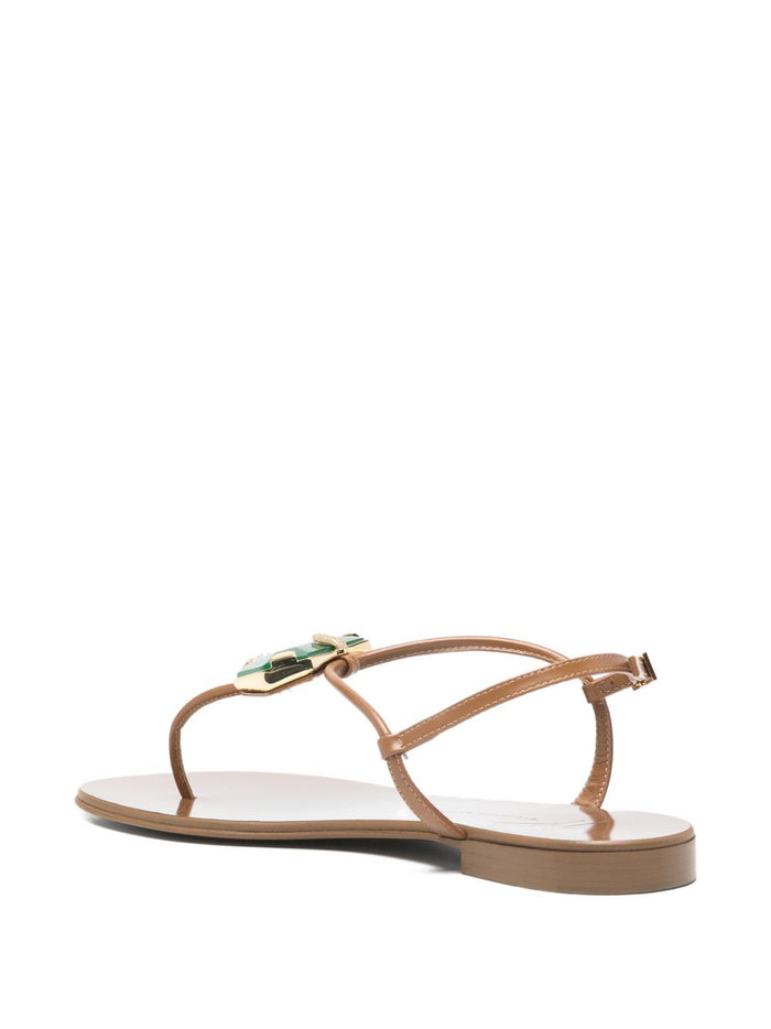 Giuseppe Zanotti Sandals Brown Leather