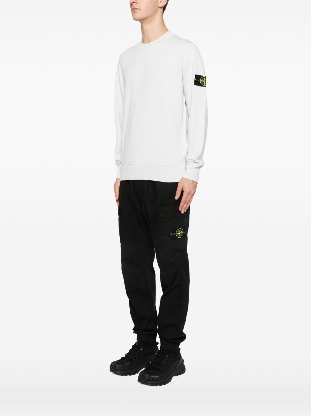 Stone Island Sweaters Clear Blue Cotone
