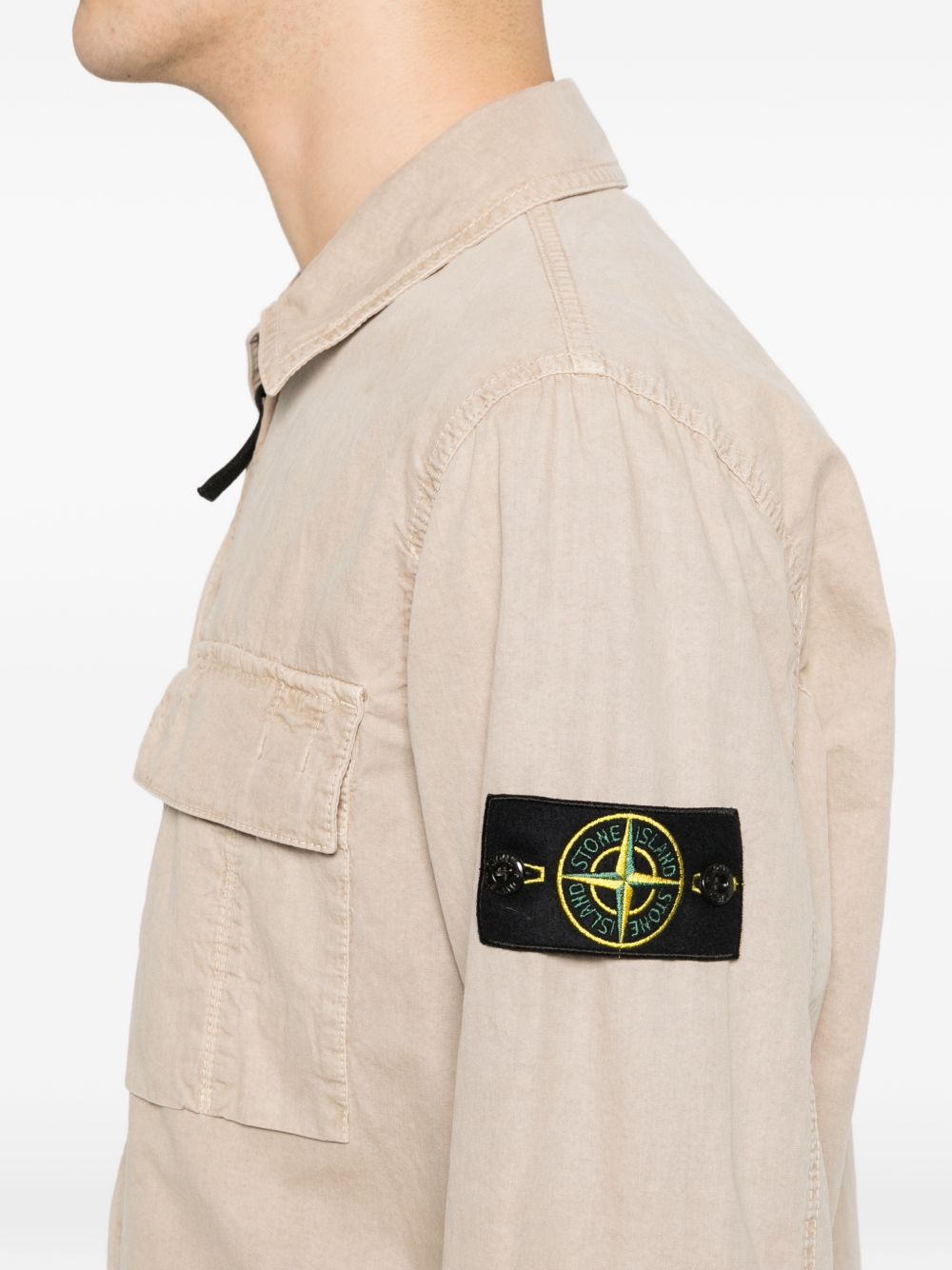 Stone Island Shirts Beige Cotone