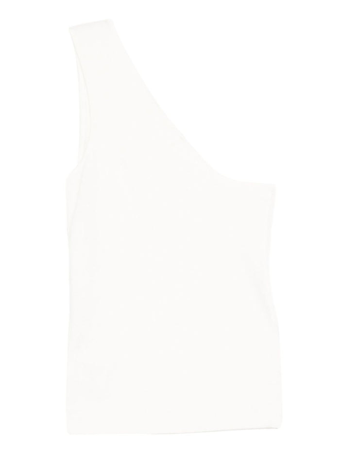 LISA YANG Top White Cotton Cashmere