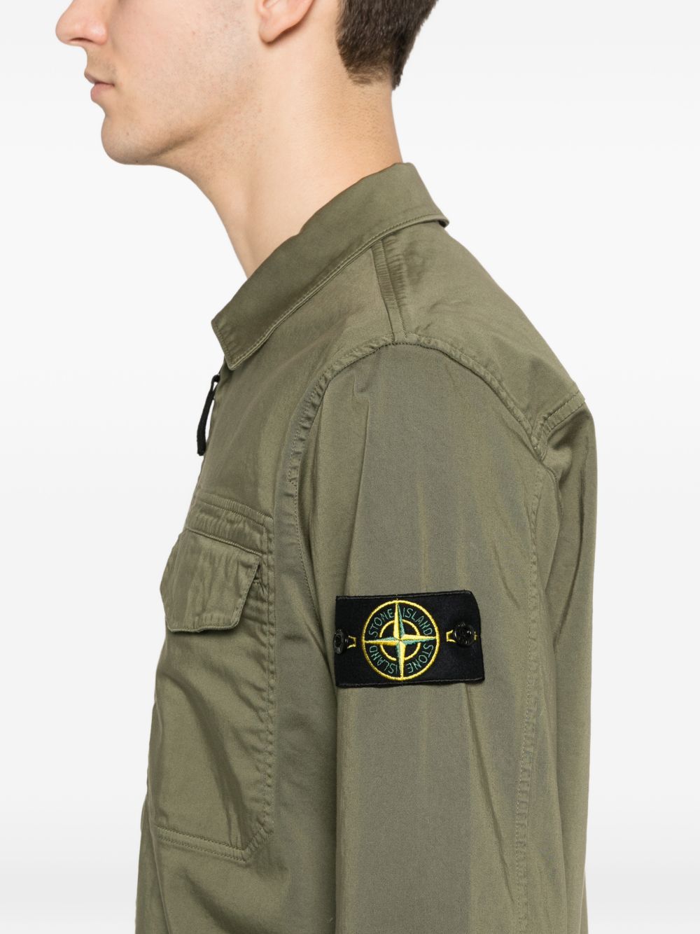 Stone Island Shirts Green Elastan