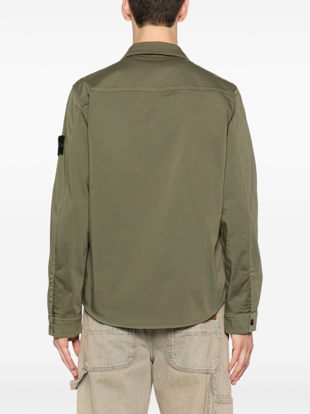 Stone Island Shirts Green Elastan