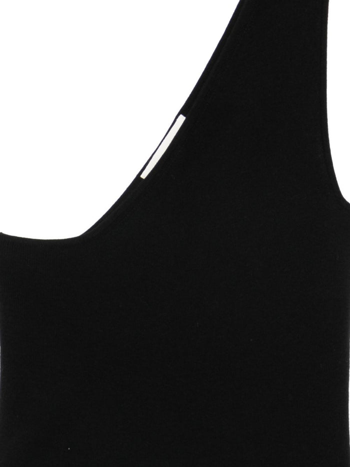 LISA YANG Top Black Cotton Cashmere