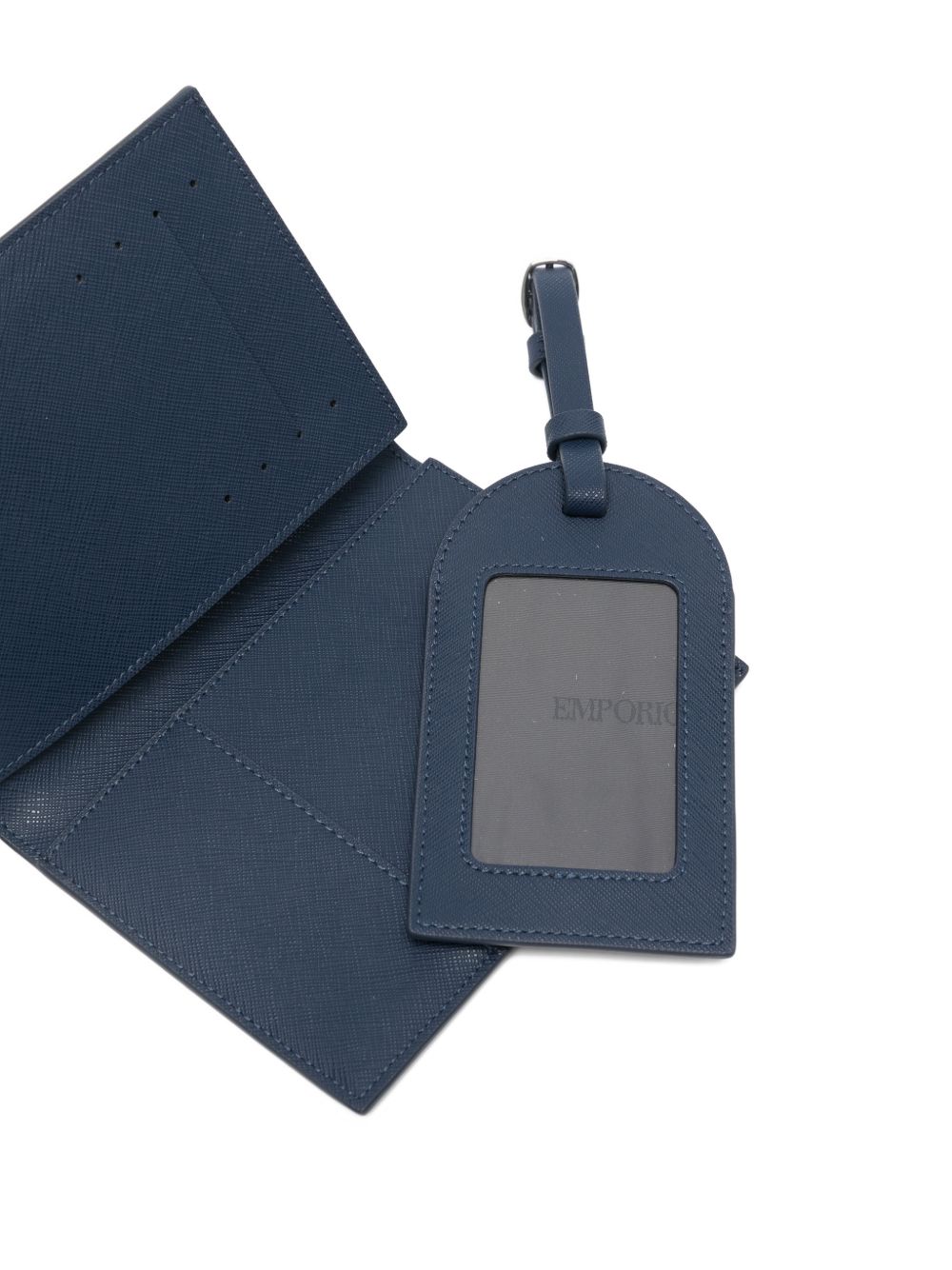 E.ARMANI EXCLUSIVE PRE Wallets Blue Polyurethane