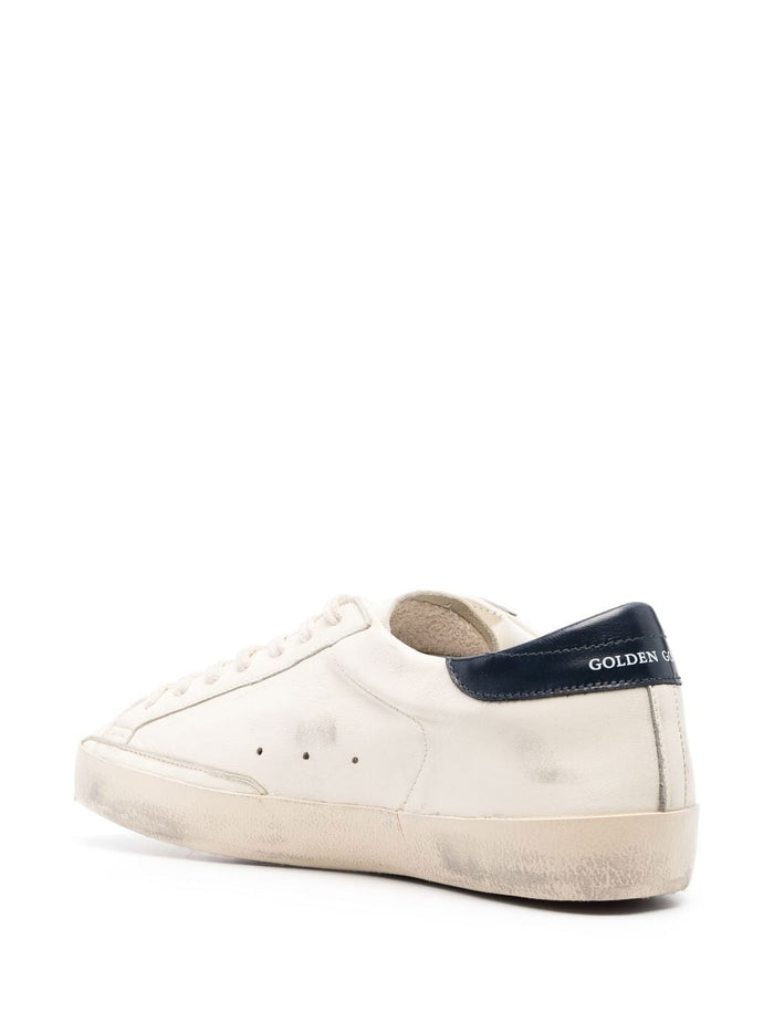 Golden Goose Sneakers Blue Calf Leather